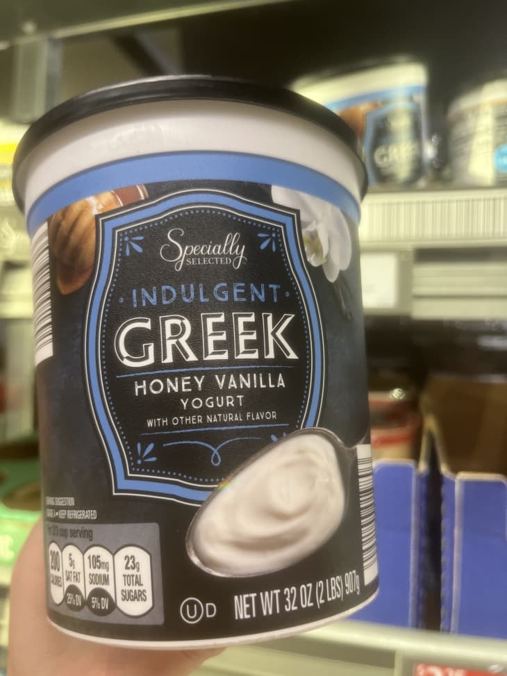 Greek honey vanilla yogurt.