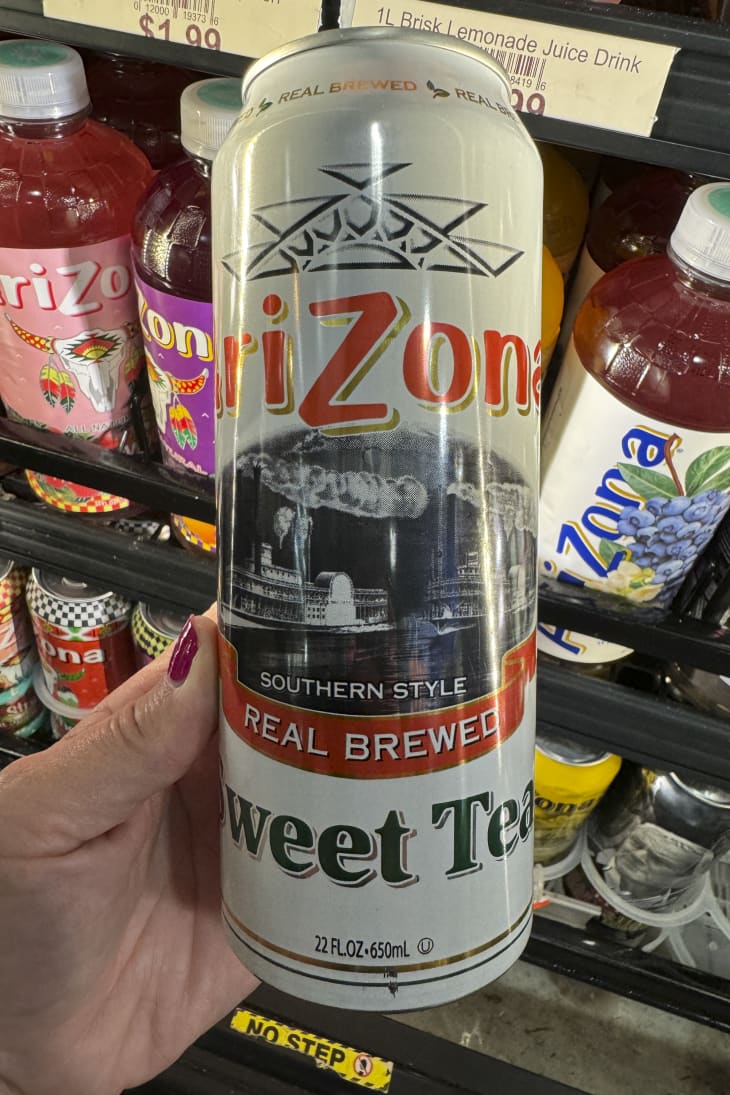 Arizona sweet tea in a gas station.