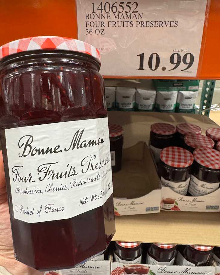 Bonne Maman Four Fruits Preserves at Costco store