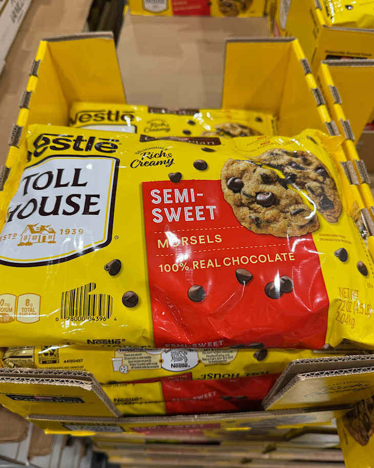 Nestlé Toll House, Semi-Sweet Chocolate Chip Morsels at Costco store