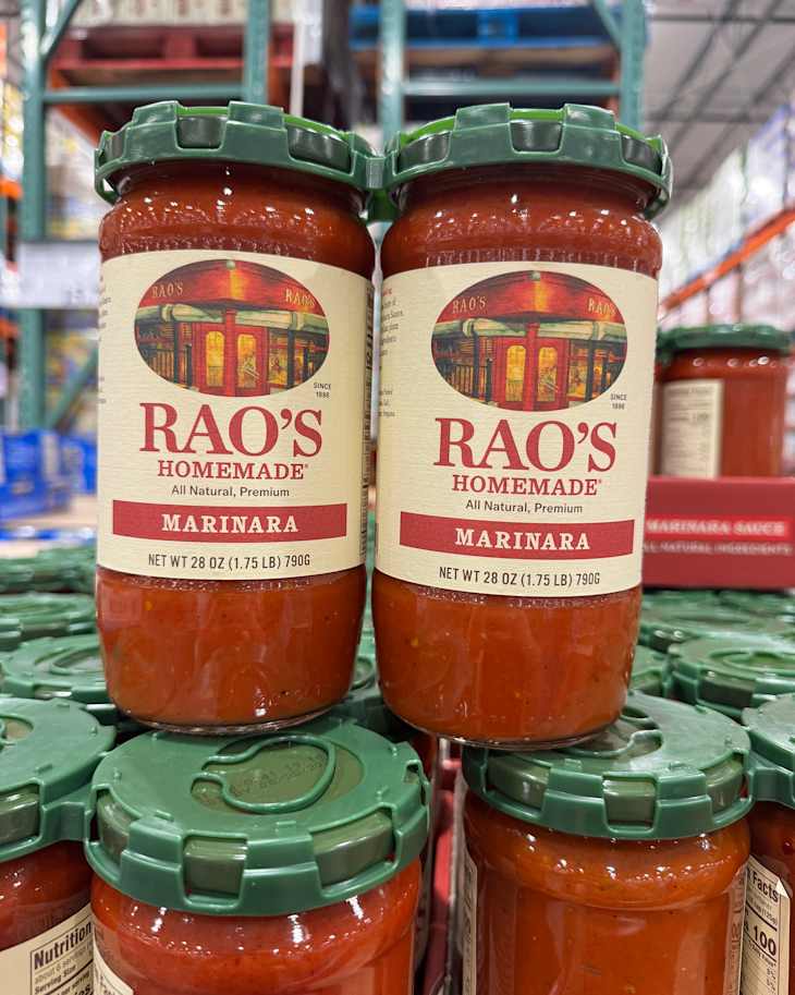 Rao's Homemade Marinara Sauce at Costco store