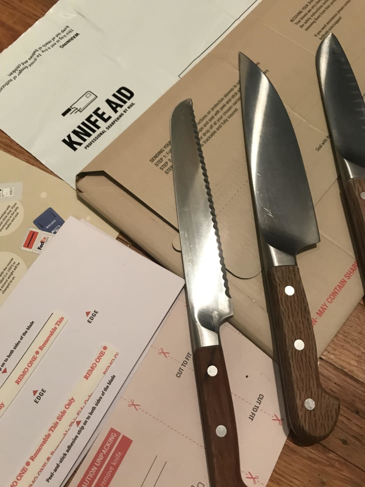 Knife Aid Review Mail Order Knife Sharpening The Kitchn