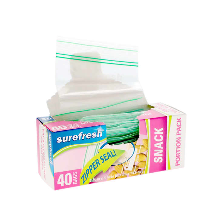 Product Image: SureFresh Double-Zipper Plastic Portion Snack Bags