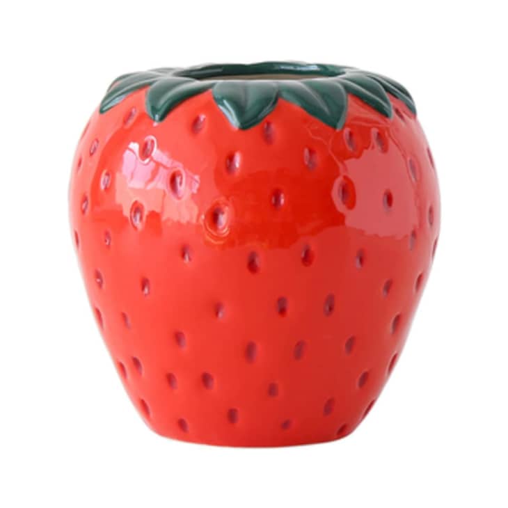 Vintage Strawberry Ceramic Vase at Amazon