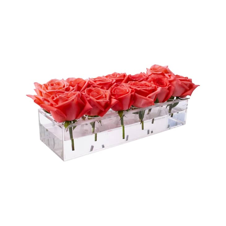 12 Inches Long Rectangle Vase at Amazon