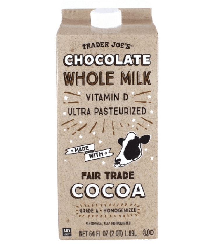 Trader Joe's chocolate milk