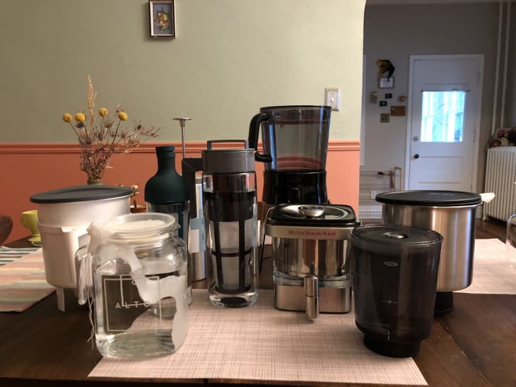 cold brew makers on countertop