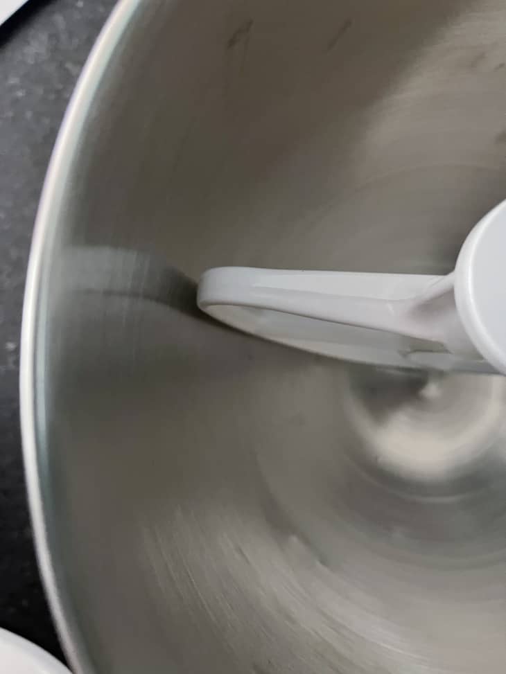 paddle in stand mixer bowl