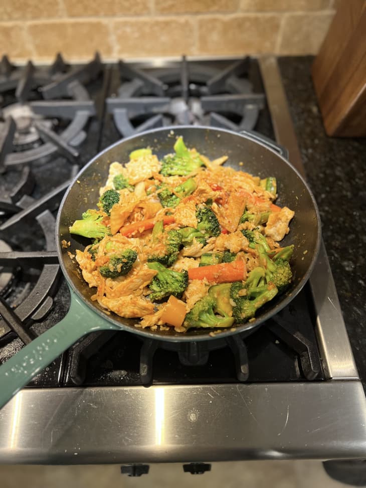 bibimbap in Made In cast iron skillet