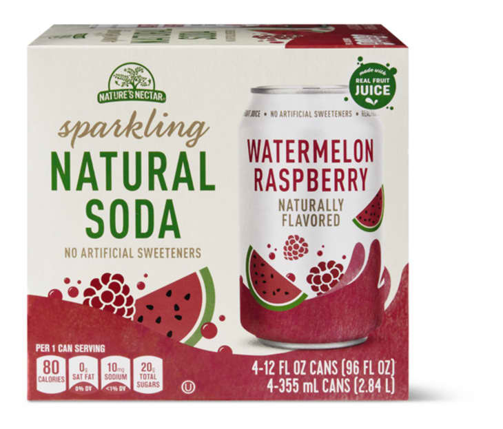 sparkling watermelon raspberry natural soda