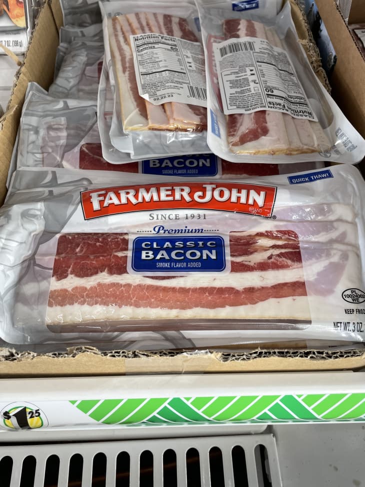 frozen bacon