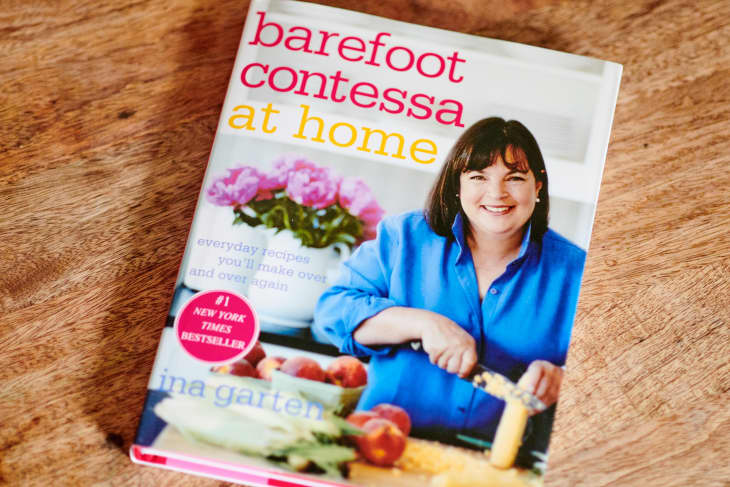 Barefoot Contessa At Home Cookbook on the kitchen counter