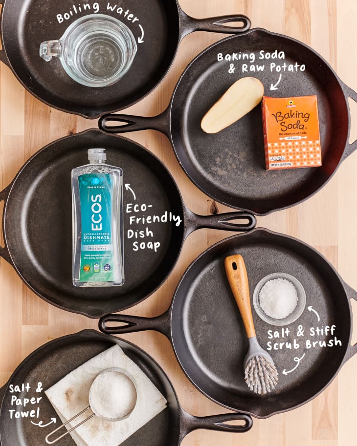 This Cast-Iron Scrubber Revolutionized the Way I Clean My Pans