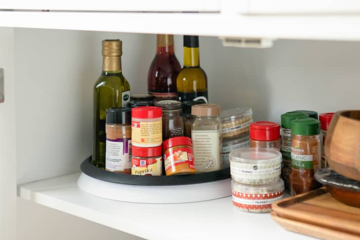 Lazy Susan in cabinet