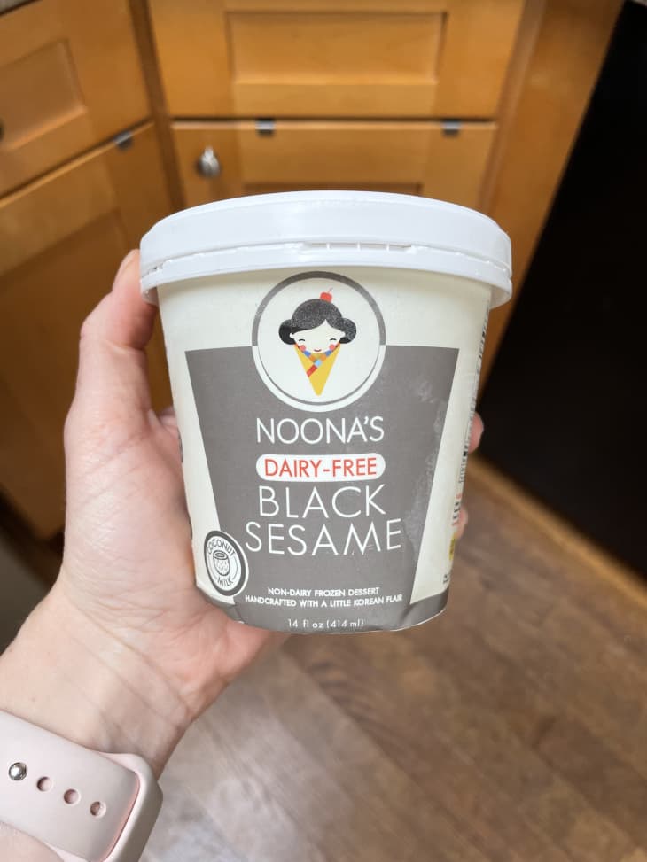 noona's black sesame non-dairy ice cream