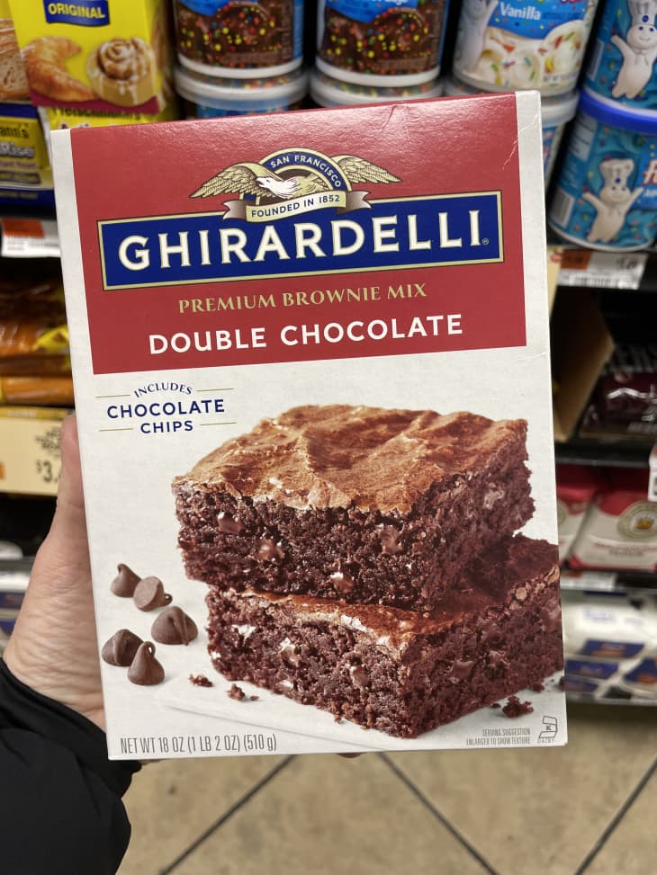 Box of Ghirardelli Double Chocolate Brownie Mix
