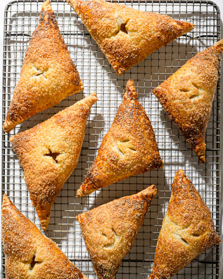 Apple Turnover on a cooling rack