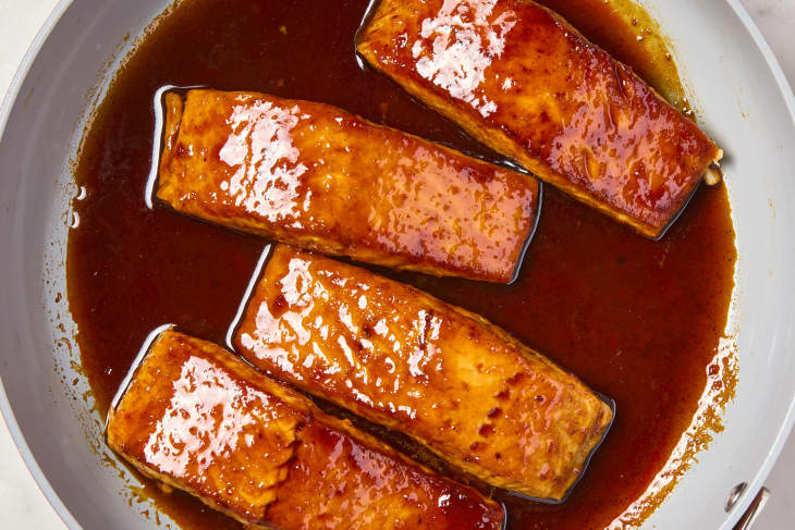 Harissa-Orange Glazed Salmon Recipe (Just 4 Ingredients!) | The Kitchn