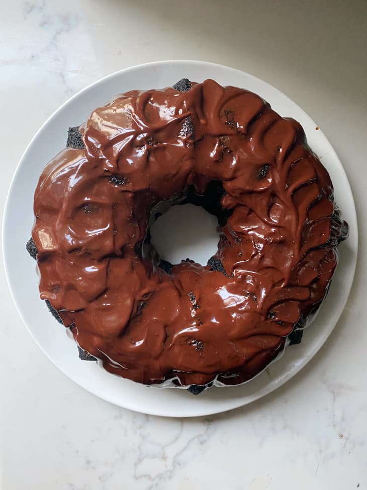 Frosted Devil's Food Cake