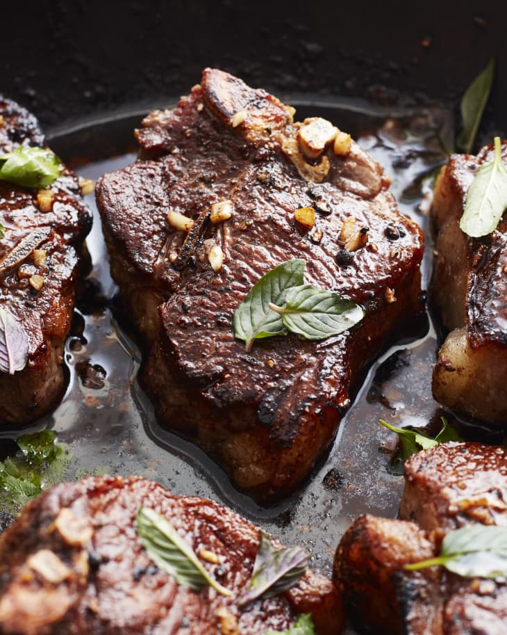 20Minute Garlic Butter Lamb Chops The Kitchn