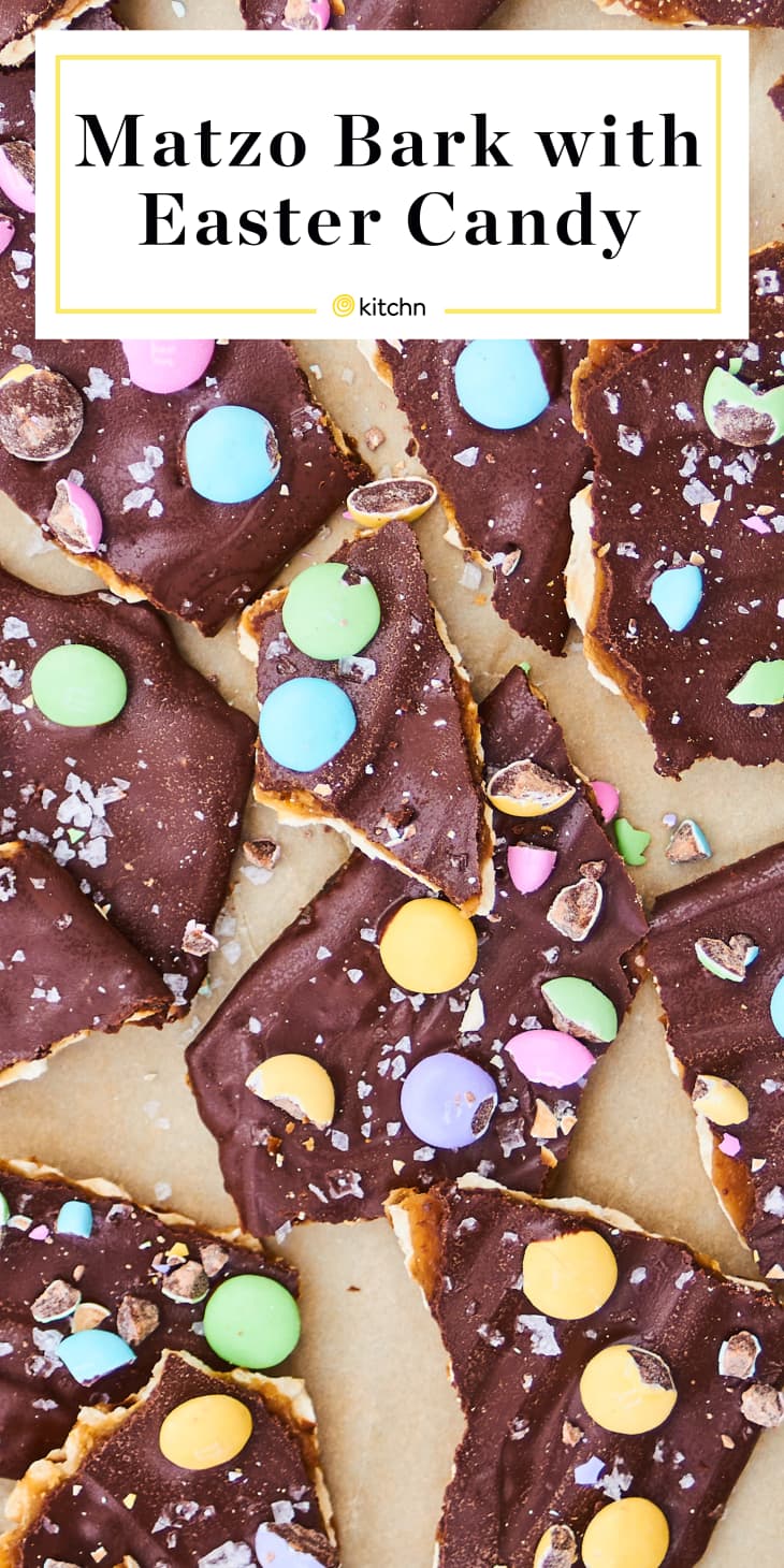 Matzo Bark with Easter Candy Pinterest pin