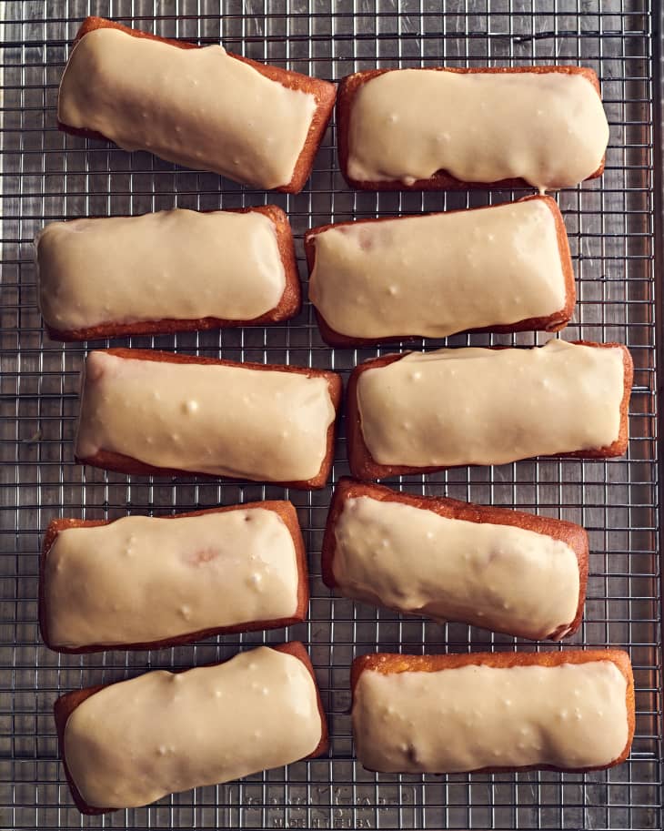 maple bars on a cooling rack