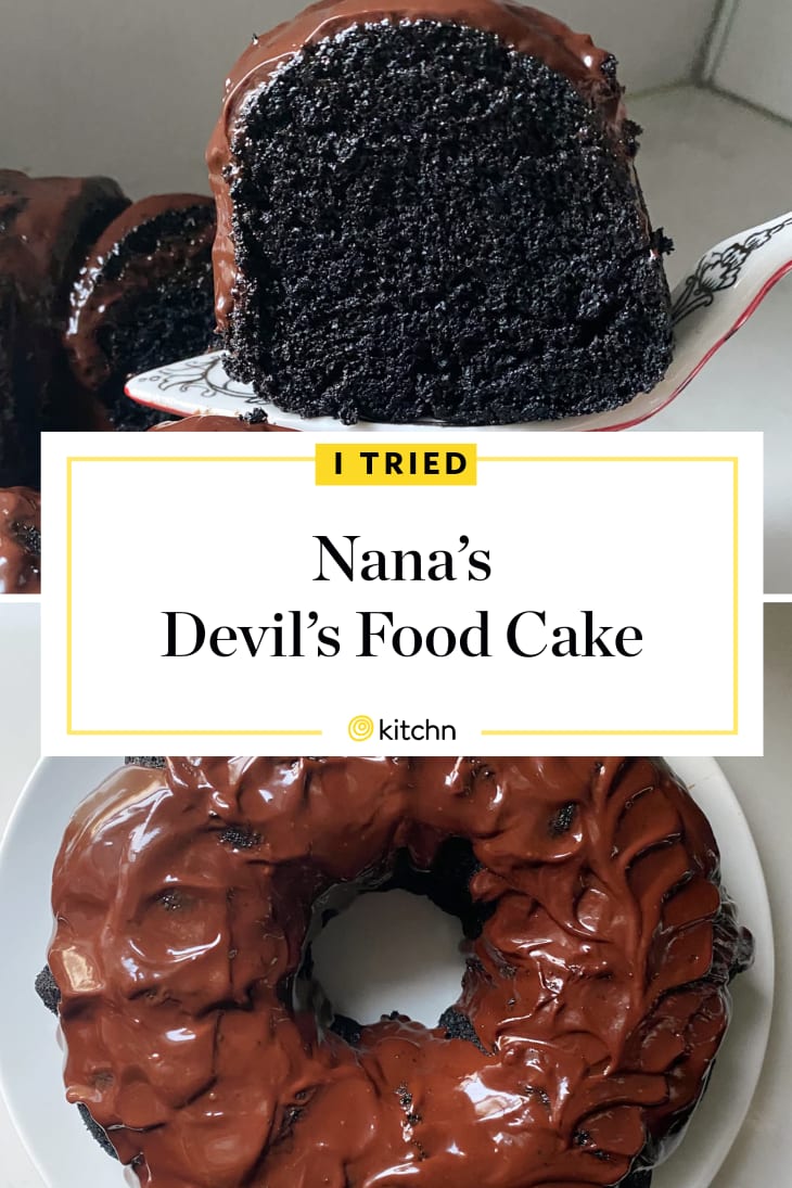 Nana's Devils Food Cake custom pin