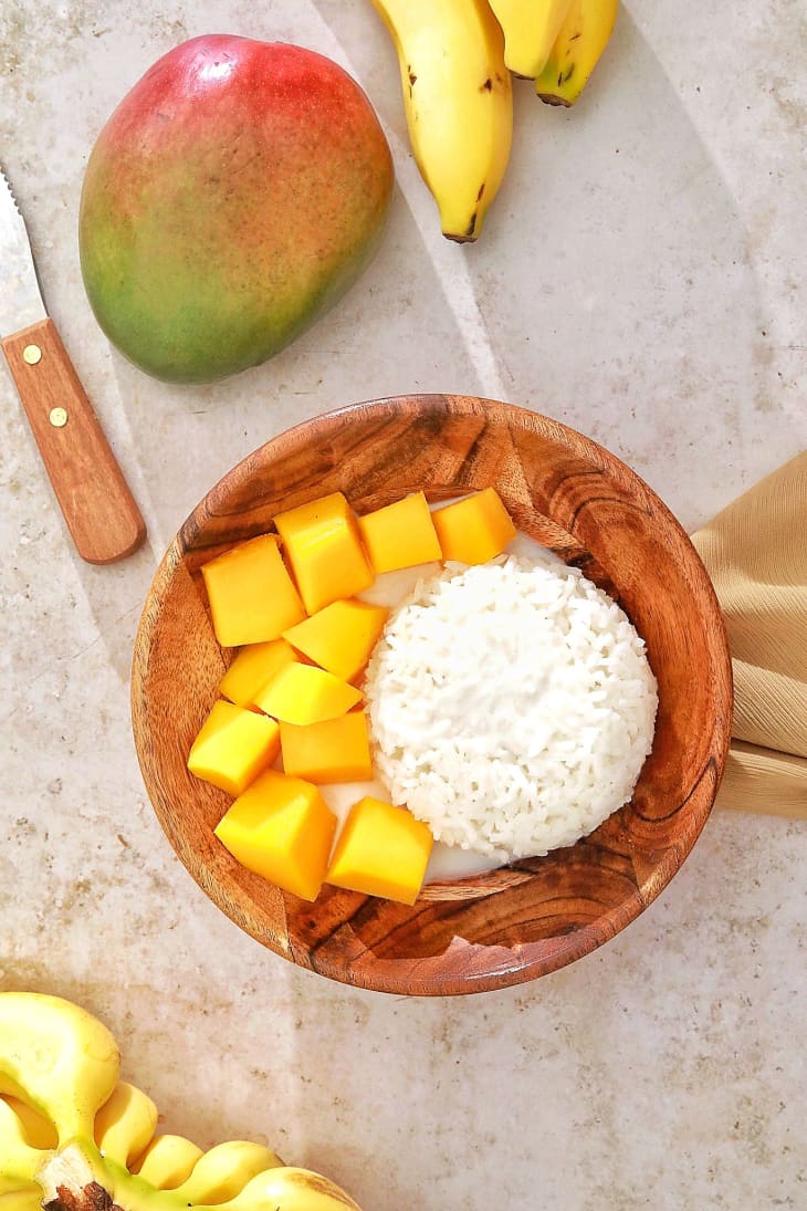 Sticky Rice With Mango (or Bananas) Recipe