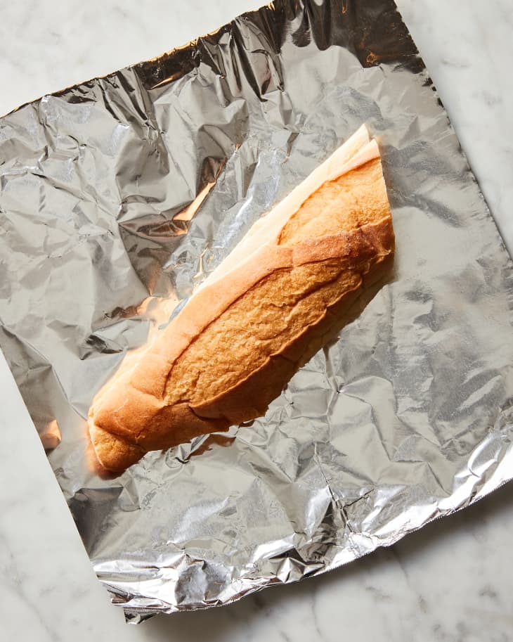 bread in tin foil
