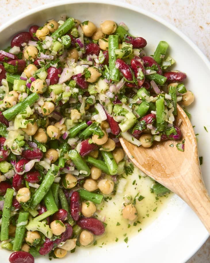 classic 3 bean salad dressing recipe Classic Three-Bean Salad