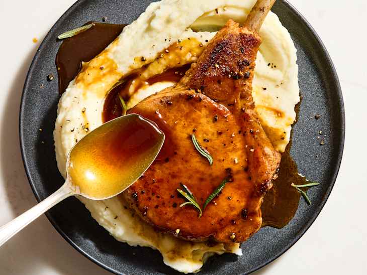brown sugar and italian dressing pork chops Recipe (Ready in 30 Minutes) Plaid Square-Neck Button-Front A-Line Glenora Size:42/RE