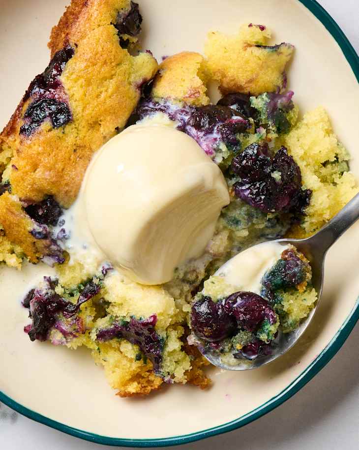Lemon Blueberry Spoon Cake Recipe | The Kitchn