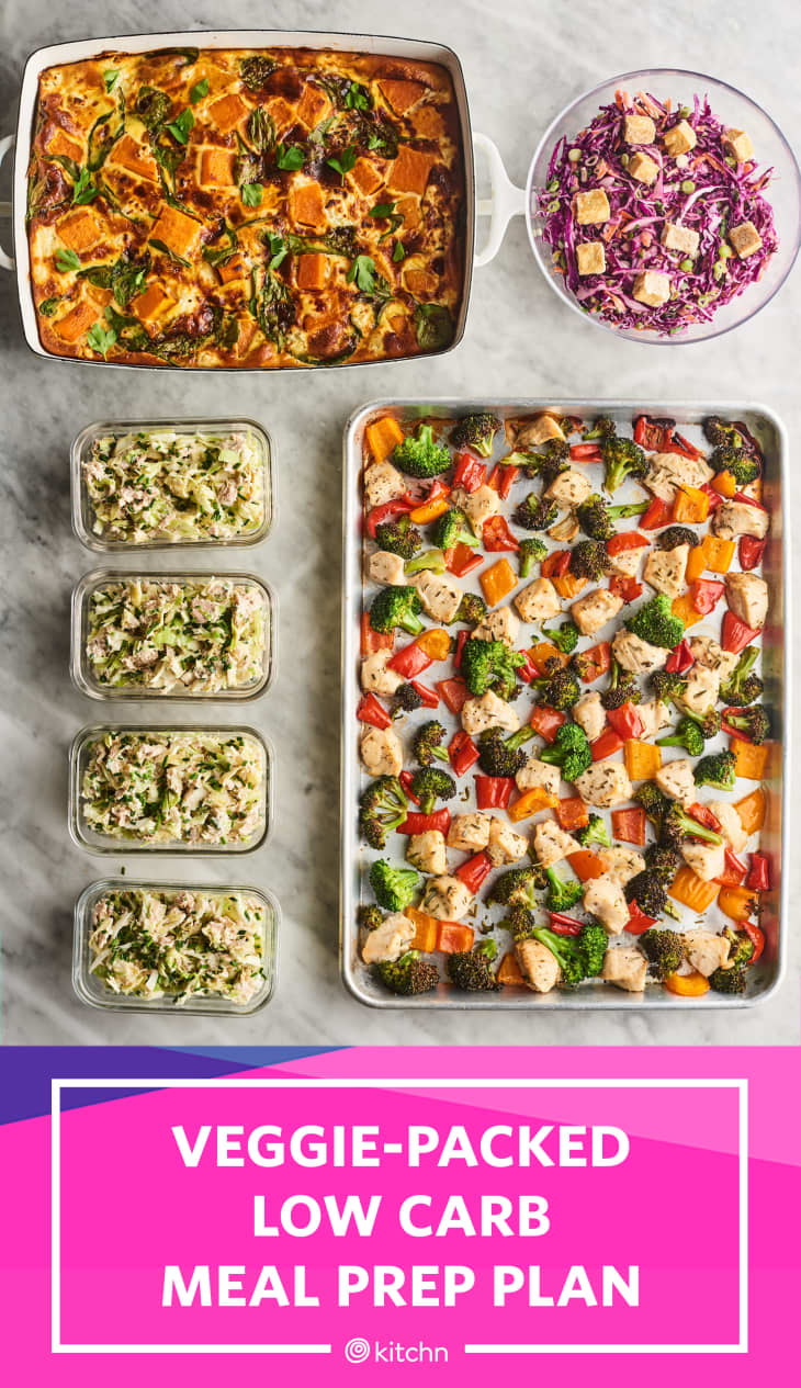 Low-Carb Meal Prep for 1 Week of Low-Carb Veggie-Packed ...