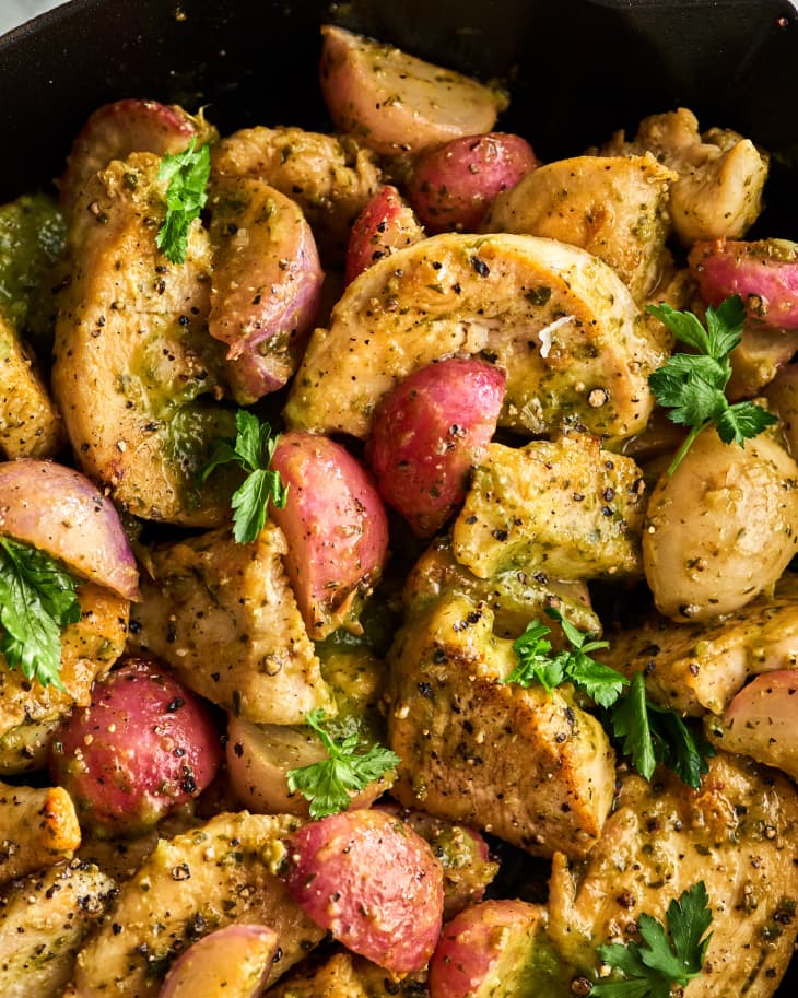 Green Goddess Skillet Chicken and Veggies | The Kitchn