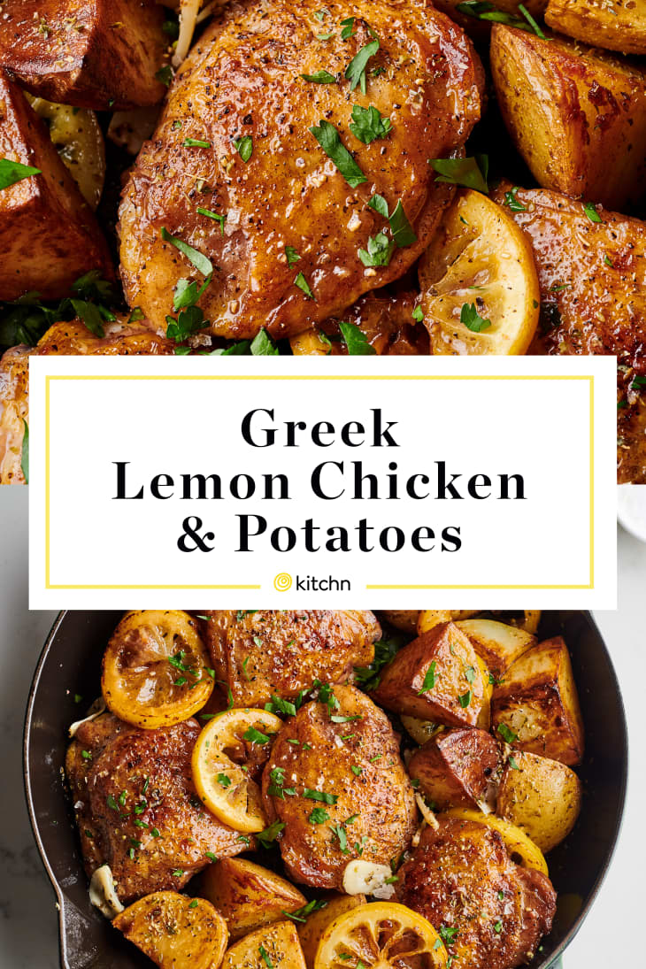 greek lemon chicken and potatoes custom pin