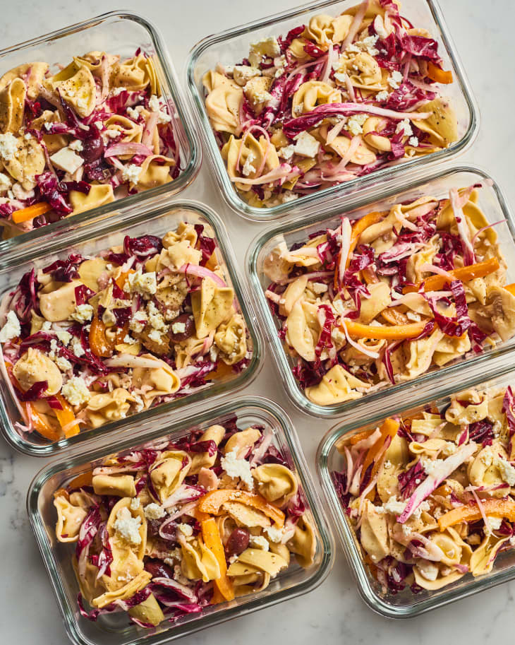 make ahead salads in tupperware container