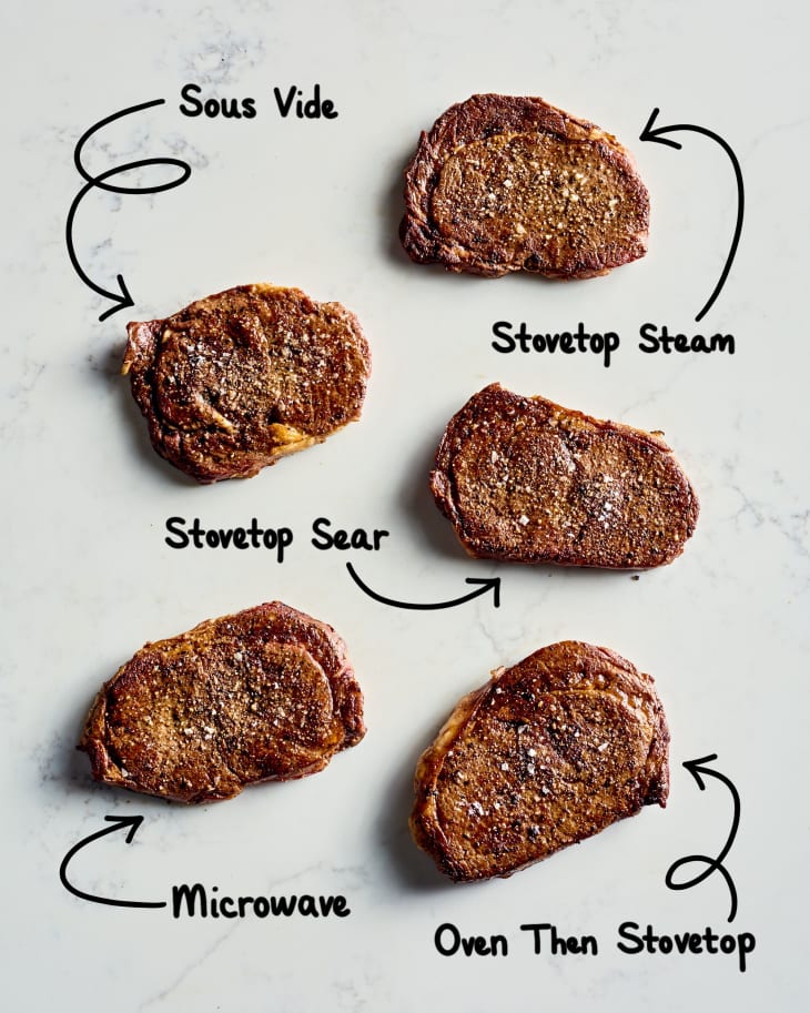 The Best Way To Reheat Steak The Kitchn   K Photo Series 2021 12 Skills Showdown Reheating Steak Skills Showdown Reheatsteak Inpost