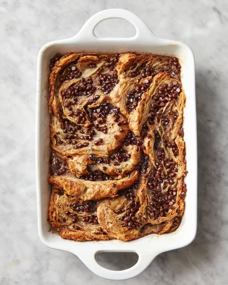 Chocolate Croissant French Toast Casserole Recipe Kitchn