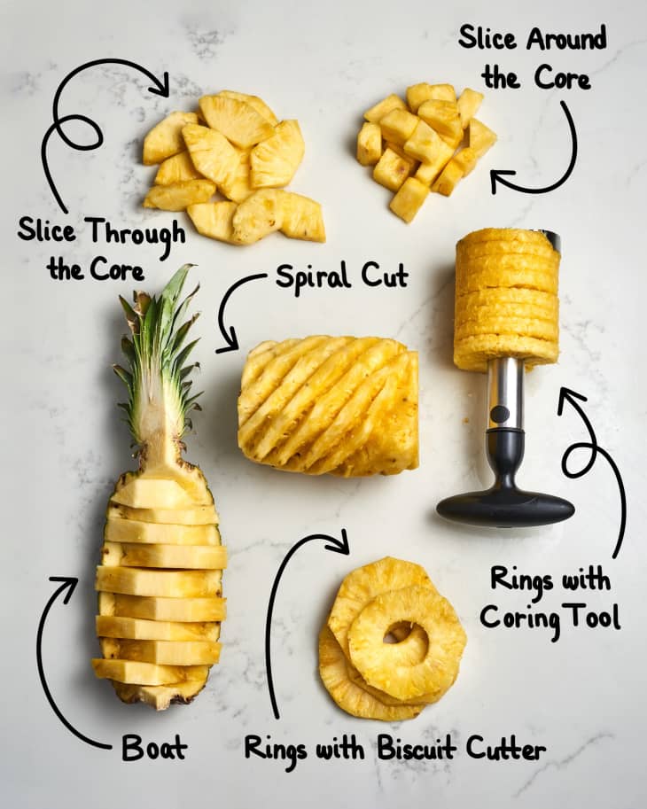 HOW TO CUT ANANAS IN A SIMPLE WAY