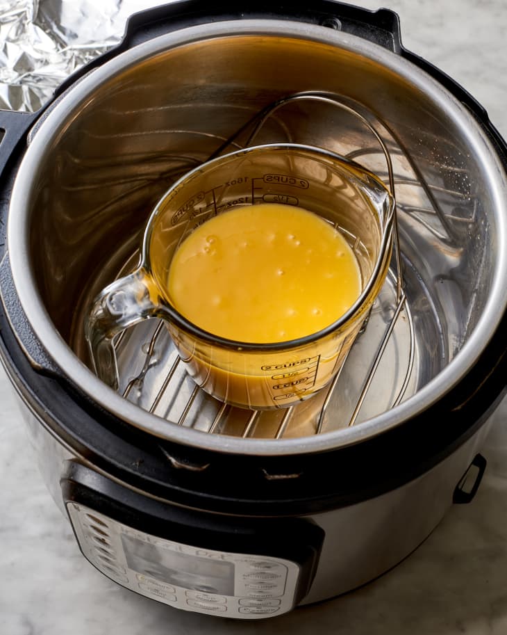 lemon curd being made in an instant pot