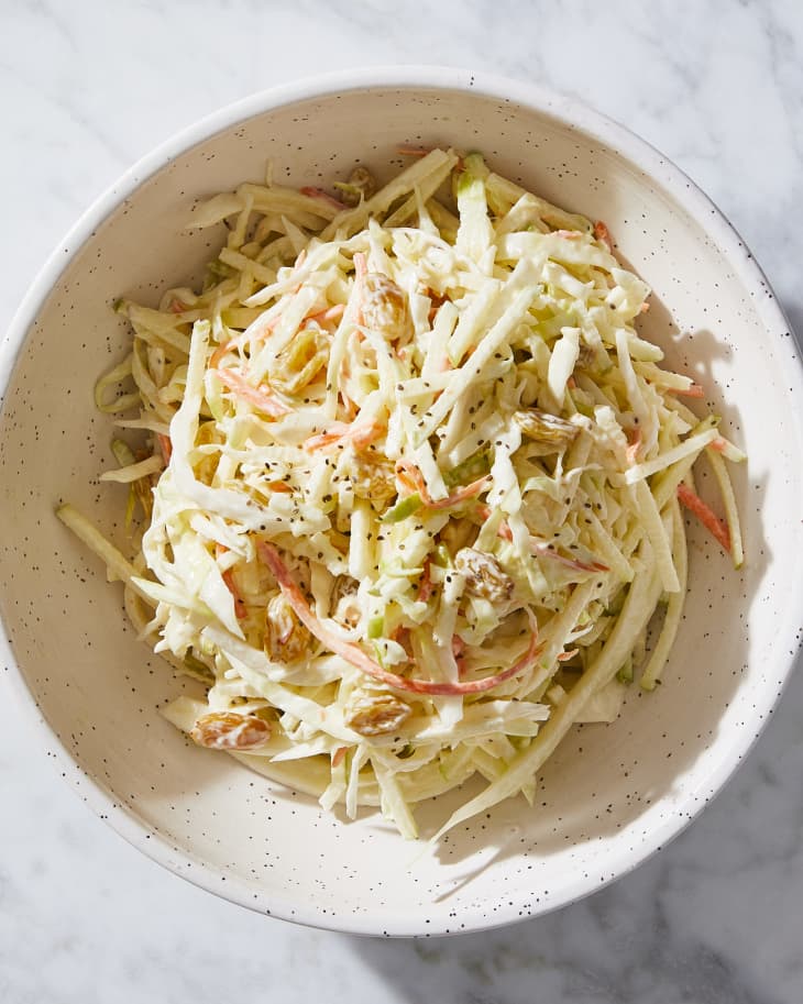 Sunny Anderson's coleslaw in serving bowl