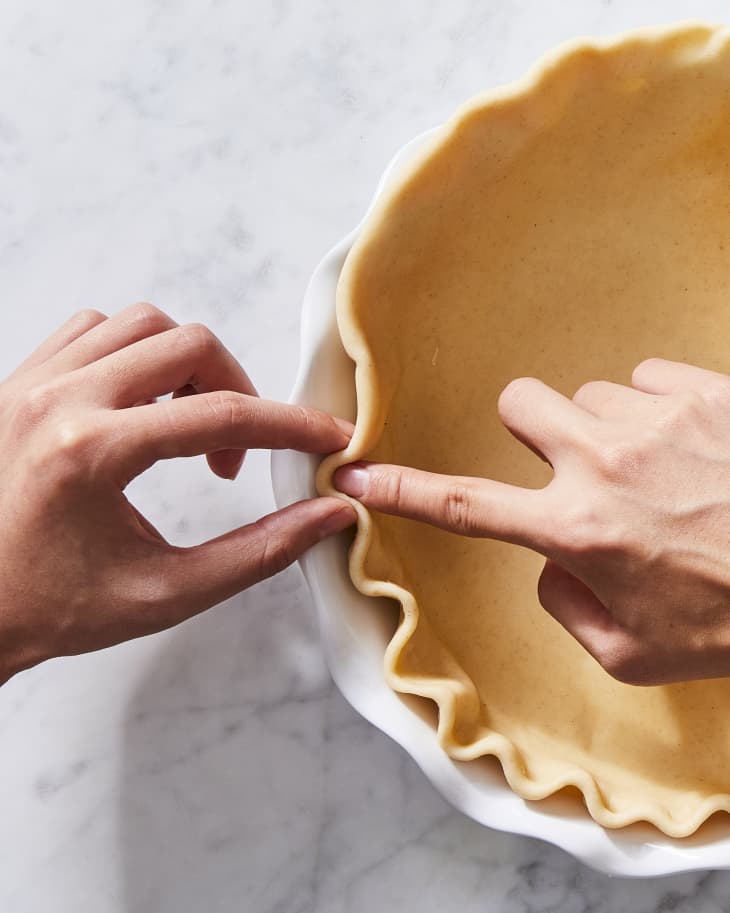 How to Crimp Pie Crust Like a Pro Baker The Kitchn