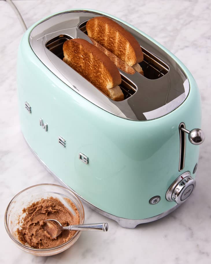 cinnamon toast in toaster