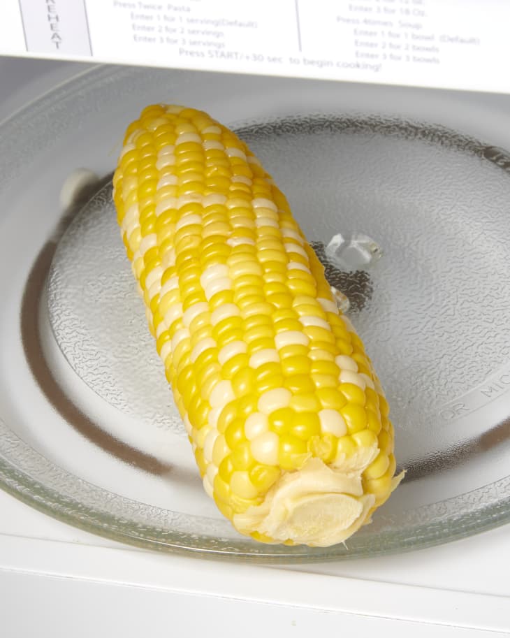corn in a microwave