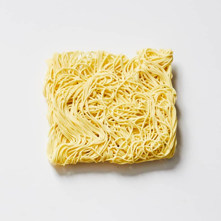 La Mian noodles on a surface