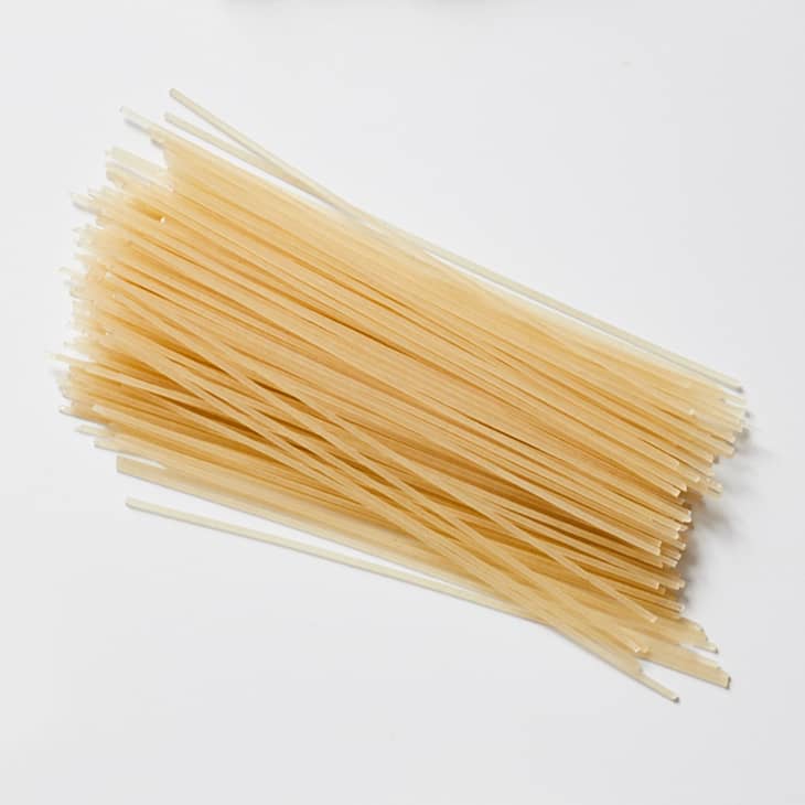 Mi Xian noodles on a surface