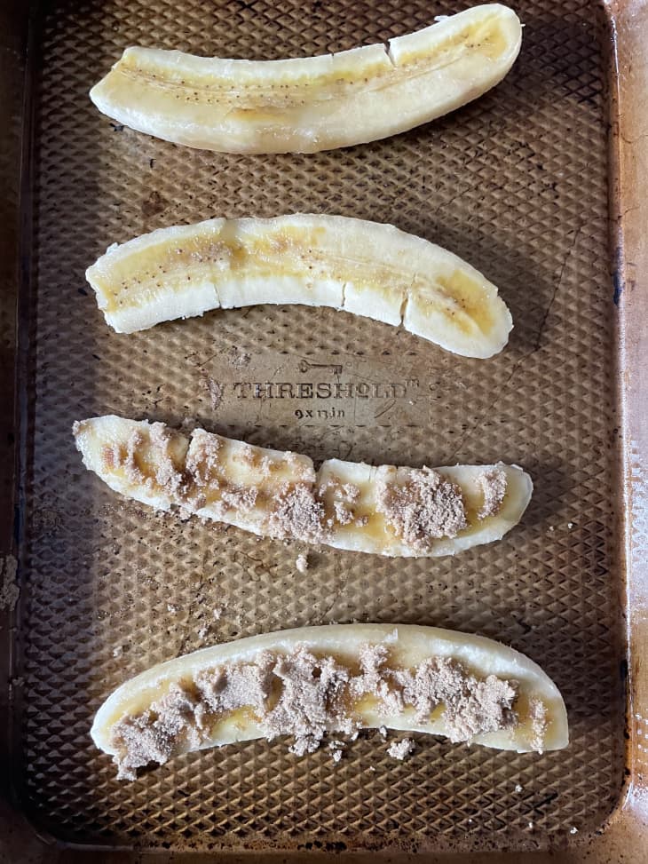 Banana on sheet pan