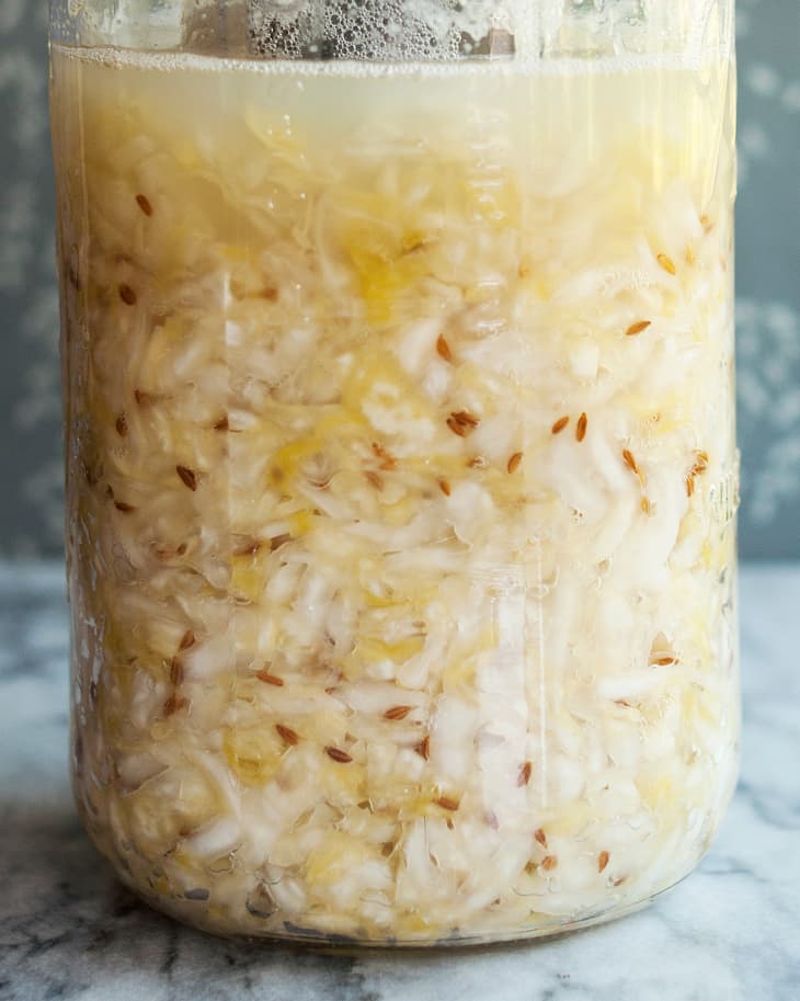 How To Make Homemade Sauerkraut In A Mason Jar Kitchn