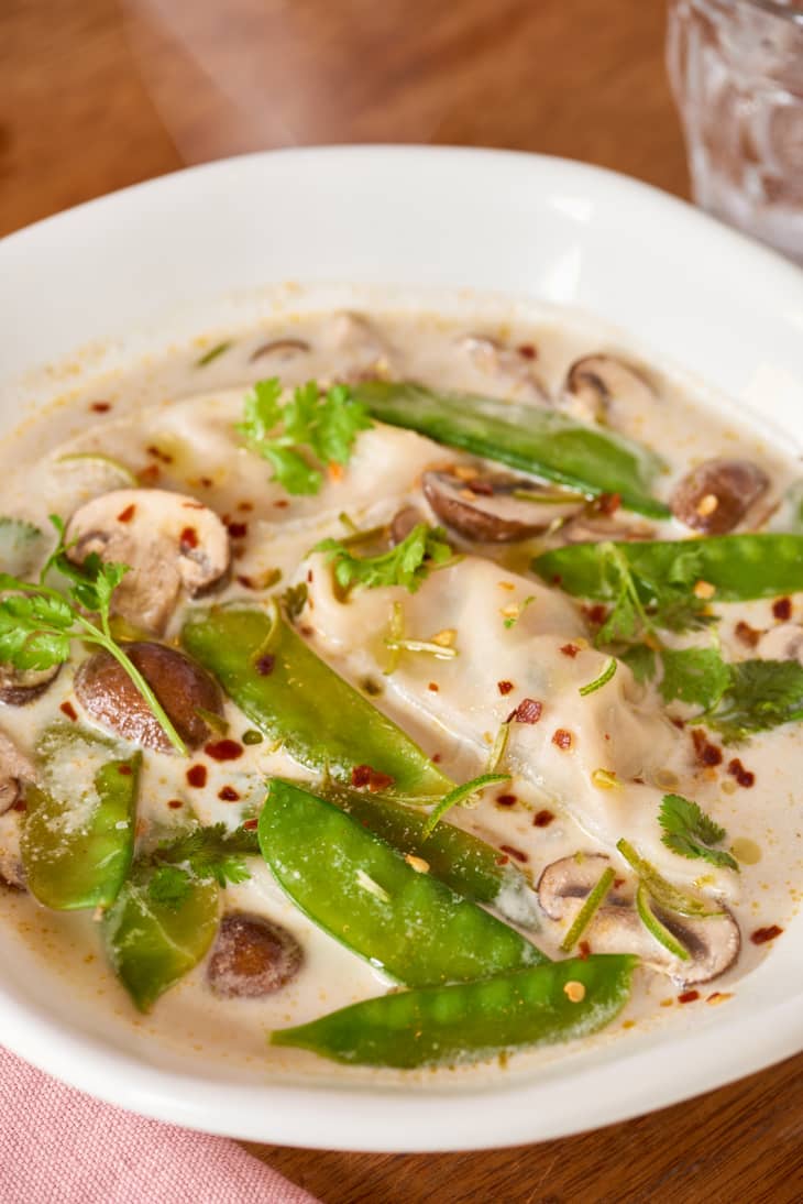 Last Minute Spicy Coconut Wonton Soup