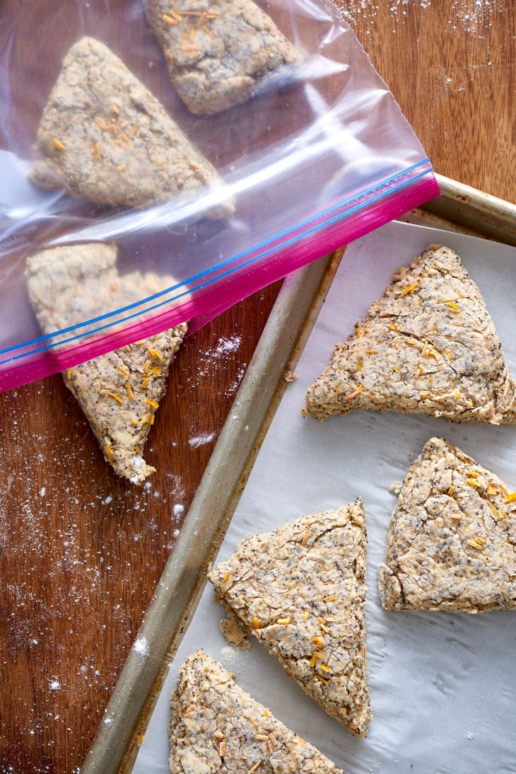 Recipe Freeze And Bake Lemom Poppy Seed Scones Kitchn